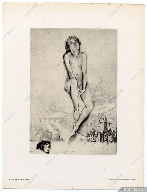 Edouard Chimot Le Spleen De Paris Nude Book Inserts