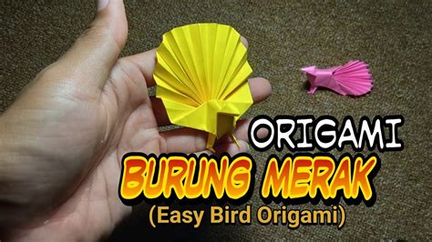 Cara Membuat Origami Burung Merak Youtube