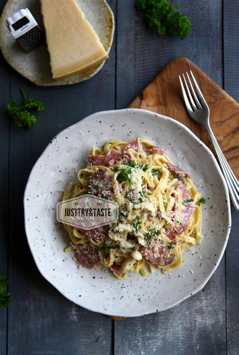 Resep Creamy Fettuccine Alfredo Just Try Taste