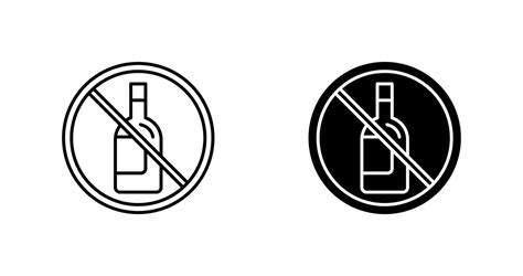 No Alcohol Vector Icon 22281778 Vector Art At Vecteezy