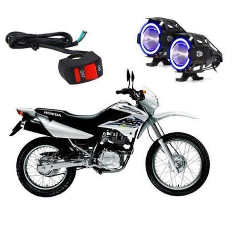 Kit Led Farol De Milha Para Moto Honda Nxr Bros Ks