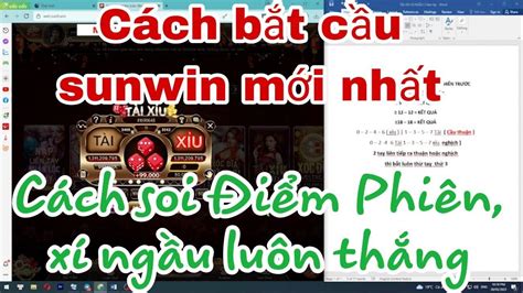 Sunwin Hướng dẫn bắt cầu tài xỉu sunwin như hack mẹo bắt cầu sunwin