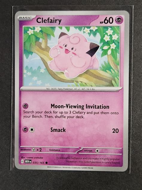 Pokémon Tcg Scarlet And Violet 151 Clefairy 35165 Regular Common Ebay