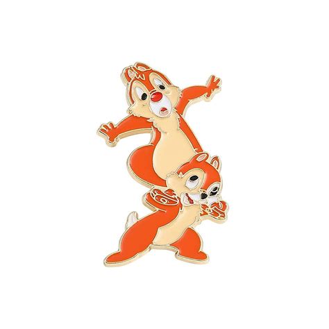 Chip N Dale Playful Chipmunks Enamel Pin Distinct Pins