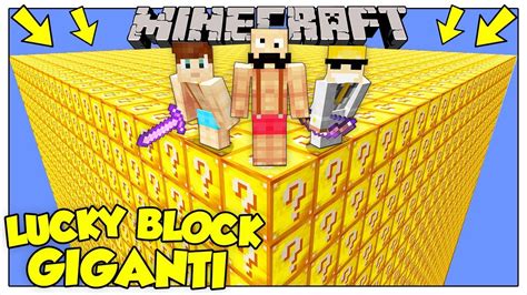 La Sfida Dei Lucky Block Giganti Minecraft Ita Youtube