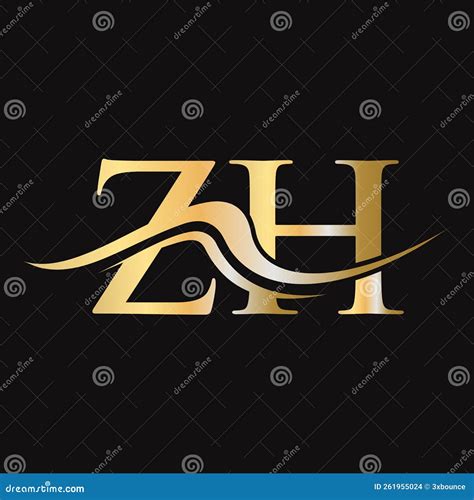 Letter Zh Logo Design Initial Zh Logotype Template For Business And Company Logo Stock Vector