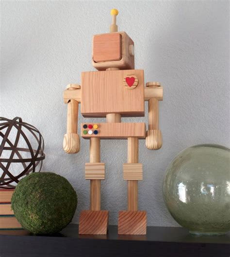 Wood Robot Building Set By Okrakids On Etsy Wood Crafts Kids Wood