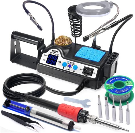 T Soldering Station W Digital Display Portable Soldering Kit For