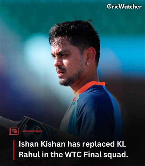 Cricwatcher On Twitter Ishan Kishan Replaces The Injured Kl Rauhl In