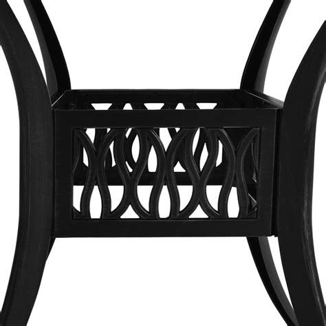 Mesa de jardim 90x90x74 cm alumínio fundido preto BoutikXL Loja Online