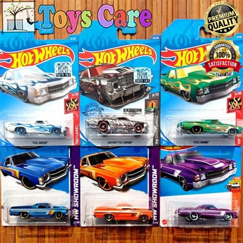 Ungu Hotwheels Custom El Camino Unpolished Zamac Factory