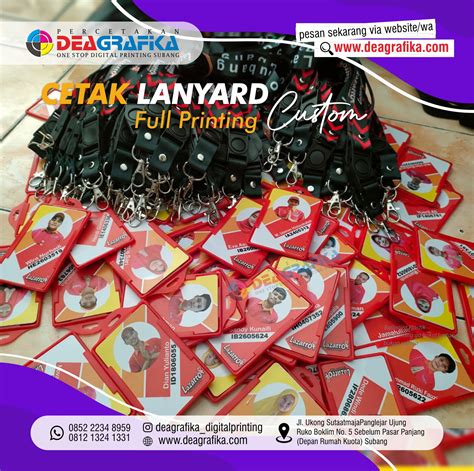 Lanyard Full Printing ID Card DEA GRAFIKA