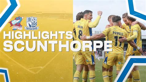 Scunthorpe United 1 3 Southend United YouTube