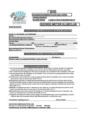 Fillable Online Aansoekvorm Application Form Fax Email Print Pdffiller