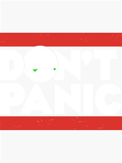 Dont Panic Hitchhikers Guide Sticker By Rphoncharles45 Redbubble