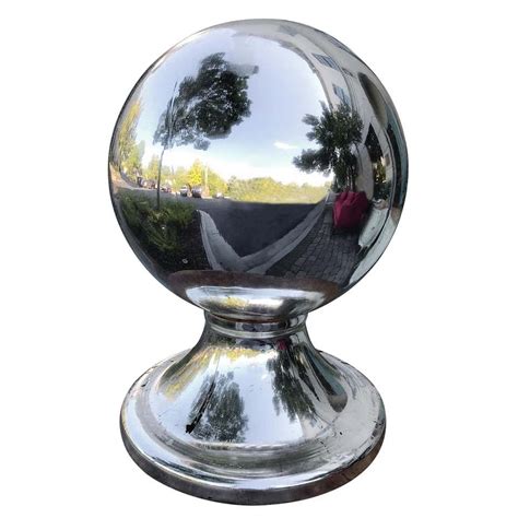 Blue Mercury Glass Gazing Ball For Sale At 1stdibs