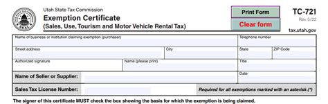 How To Get An Exemption Certificate In Utah