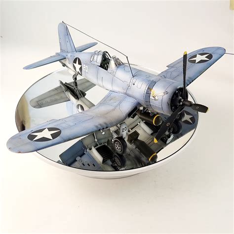 F4U-1A in 1:48 Scale, Pro Built Model With Diorama - Etsy