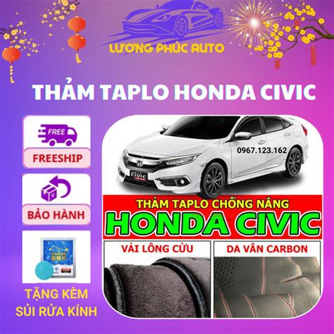 Th M Taplo Honda Civic N Da Carbon Nhung L Ng C U Da V N