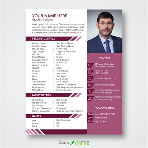 Marriage Cv Customizable Marriage Biodata Format In Microsoft Word Document File