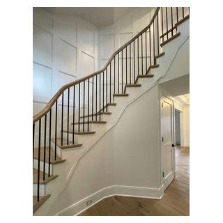 Hexagonal Floating Staircase Bethesda Md Transitional