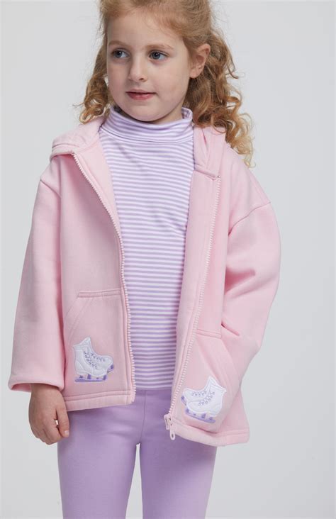 Lavender Striped Turtleneck Kids Long Sleeve Top Little English