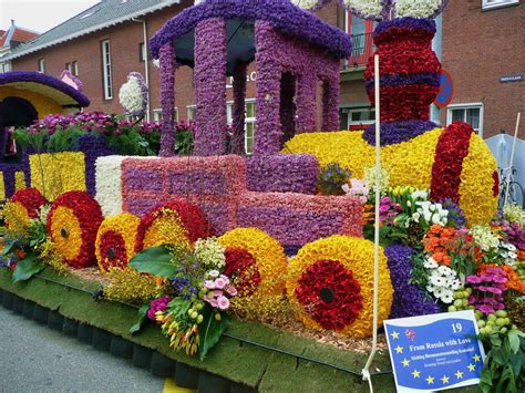 Assorted-kind of flowers mounted on vehicle float parade HD wallpaper ...