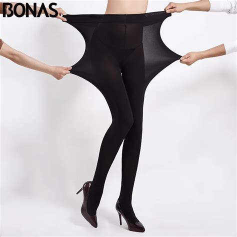 Bonas 200d Tights 6pcslot Autumn Velvet Seamless Pantyhose Women Warm