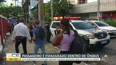 Bom Dia Ceará Passageiro é esfaqueado dentro de ônibus Globoplay