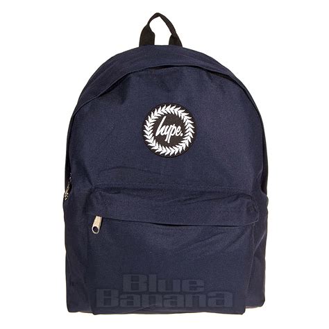 Hype Badge Backpack Just Hype Navy Black School Bag