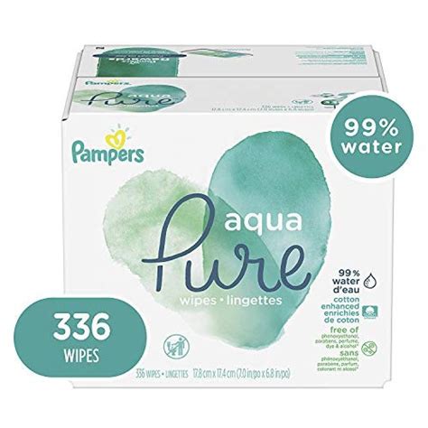 Pampers Aqua Pure wet wipes - with 99% pure water and organic cotton ...