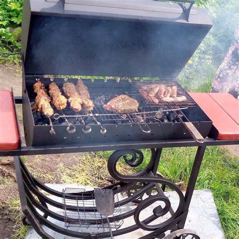 Мангал-коптильня МК-10 с полками: цена, описание, видео