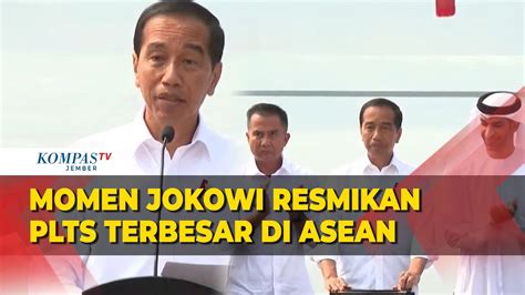 Momen Presiden Jokowi Resmikan PLTS Terapung Cirata Terbesar Di Asean