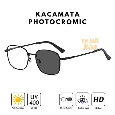 Jual Termurah Kacamata Anti Radiasi Photocromic Untuk Pria Dan