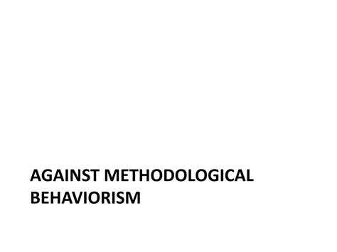 PPT - Behaviorism PowerPoint Presentation, free download - ID:1551448