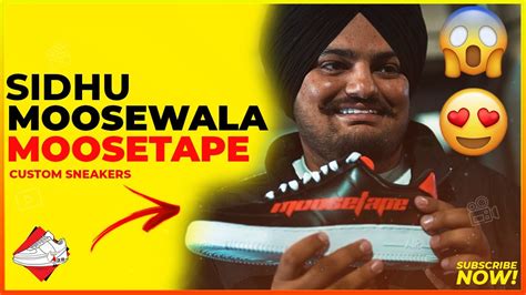 Sidhu Moosewala Moosetape Album Custom Sneakers Youtube