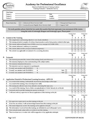 Fillable Online Theacademy Sdsu Satisfaction Survey Form Bheta V