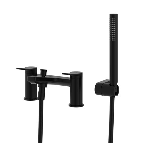 Avante Deck Mounted Bath Shower Mixer Matt Black Get My Taps