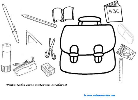 Desenhos De Material Escolar Para Colorir Atividades Educativas