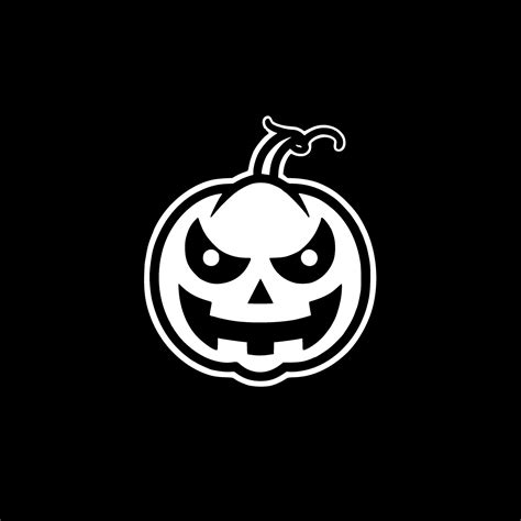 Halloween - Black and White Isolated Icon - Vector illustration ...