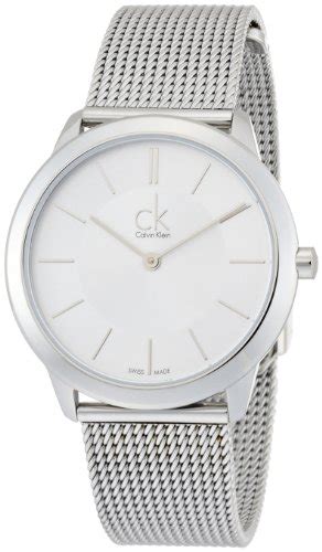 Calvin Klein Damen Armbanduhr Xs Minimal Analog Quarz Edelstahl