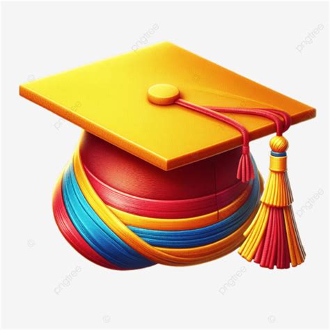 Graduation Cap Flat Multi Color Illustrations Vector Art Graduation