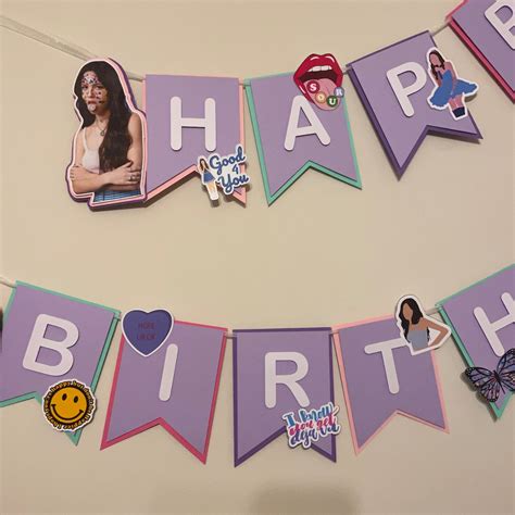 Olivia Rodrigo Birthday Banner Olivia Rodrigo Party Decor Etsy Uk