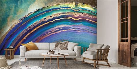 Rainbow Agate Island Mural By Lara Skinner Wallsauce AU