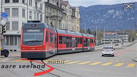 Solothurn Niederbipp Bahn Aare Seeland Mobil Straßenbahn Solothurn