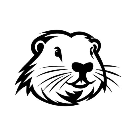 Premium Vector Beaver Hand Drawn Vector Illustration Isolated On White