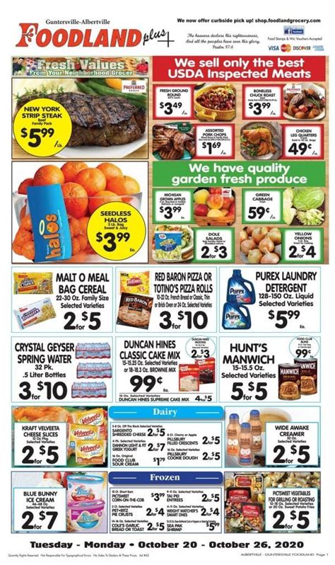 Foodlandus Weekly Ad Oct 20 Oct 26 2020