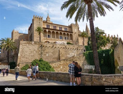 Palma De Mallorca Spain 30 March 2023 View On The Famous Tourist