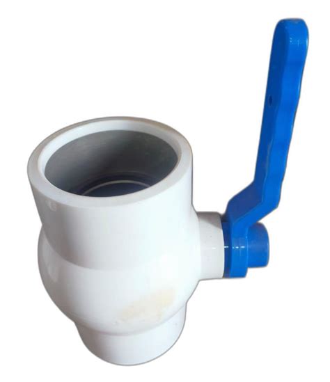 White And Blue Inch Pvc Ball Valve Valve Size Inch Dia At Rs