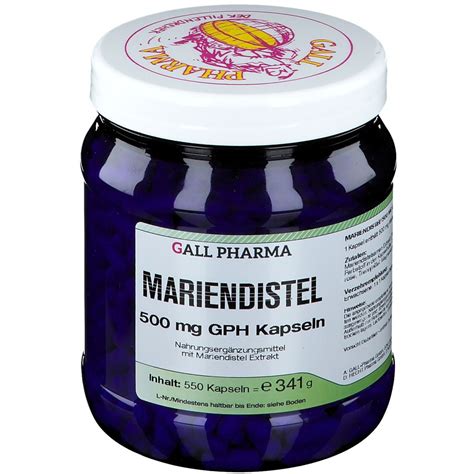 Gall Pharma Mariendistel Mg Gph Kapseln St Shop Apotheke